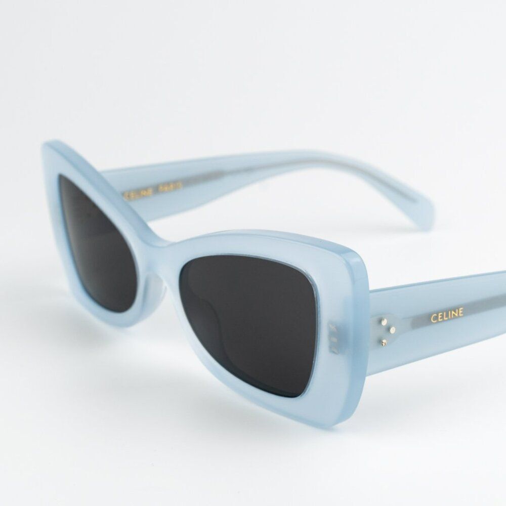NEW Celine CL40236I 84A CELINE 3 DOTS Blue Grey Women Sunglasses - Picture 8 of 13